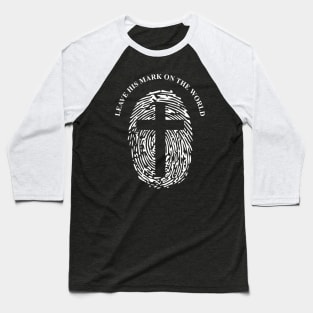 Jesus-christ-team jesus- religious - gift - cross fingerprint Baseball T-Shirt